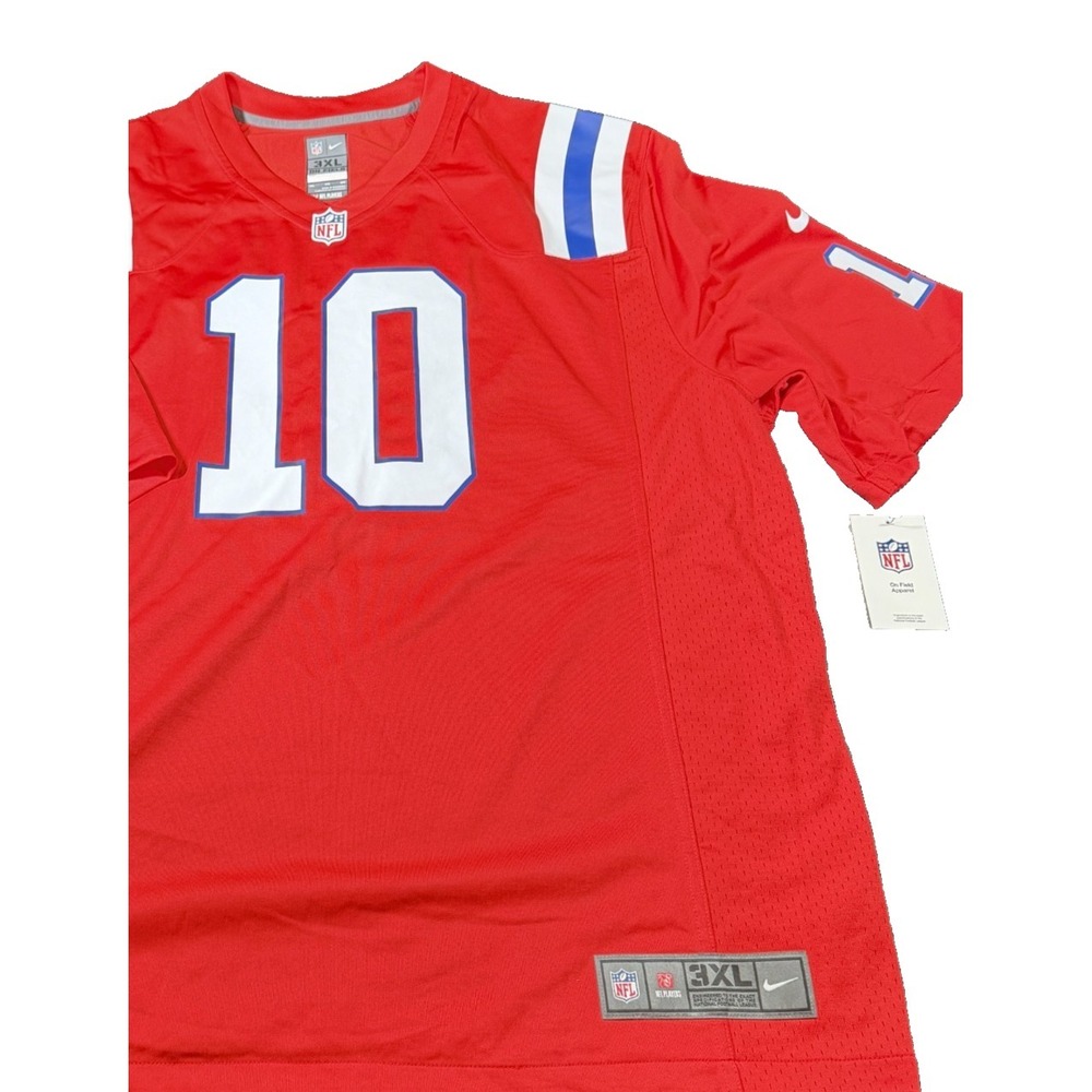 Nike New England Patriots Mac Jones Jersey Mens 3XL Red NFL On Field NWT